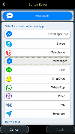 Integrujte svou oblíbenou komunikační aplikaci (WhatsApp, Messenger, Line)